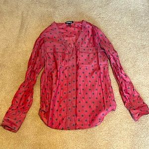 Pink Polka Dot Top